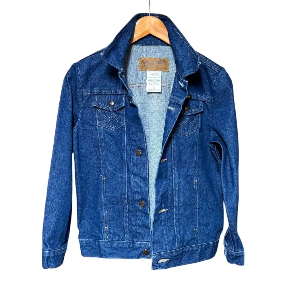 Wrangler Cowboy Cut Unlined Prewashed Denim Jacket 1084145PW Large